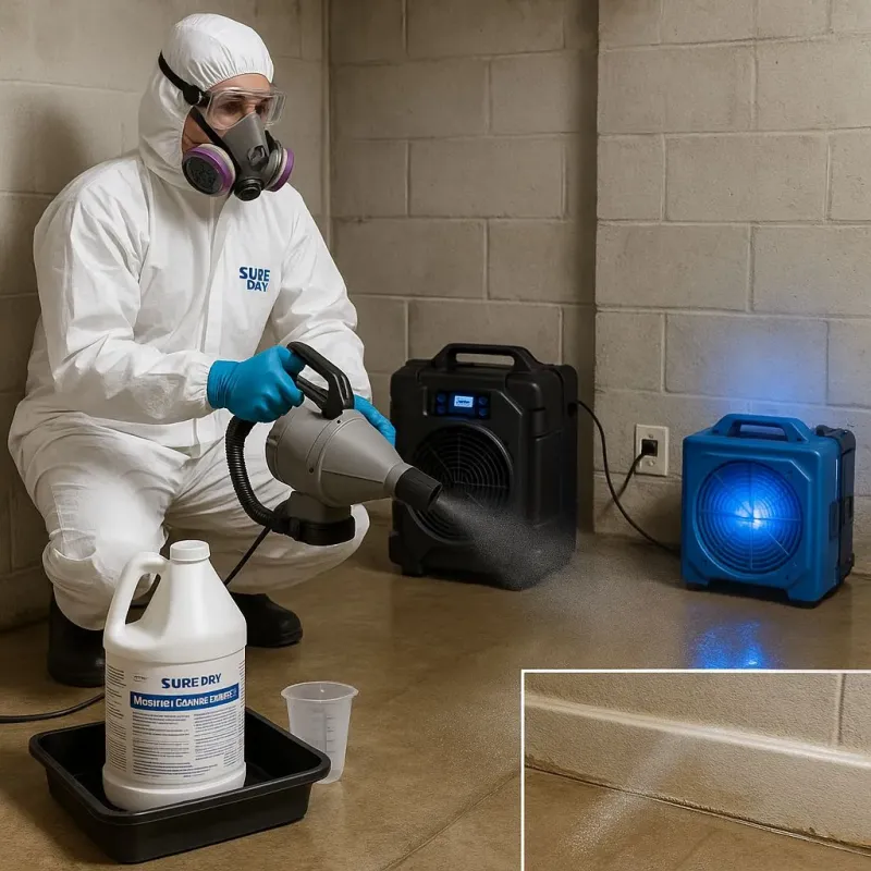 Sanitization and Odor Removal process in Bedford County, VA